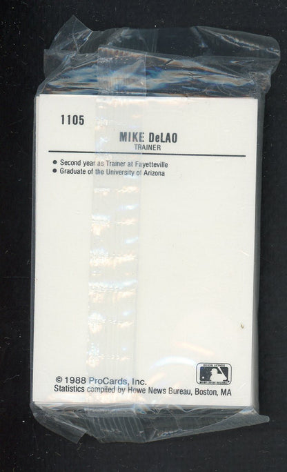 1988 Pro Card Fayetteville Generals Complete Set Travis Fryman 543914