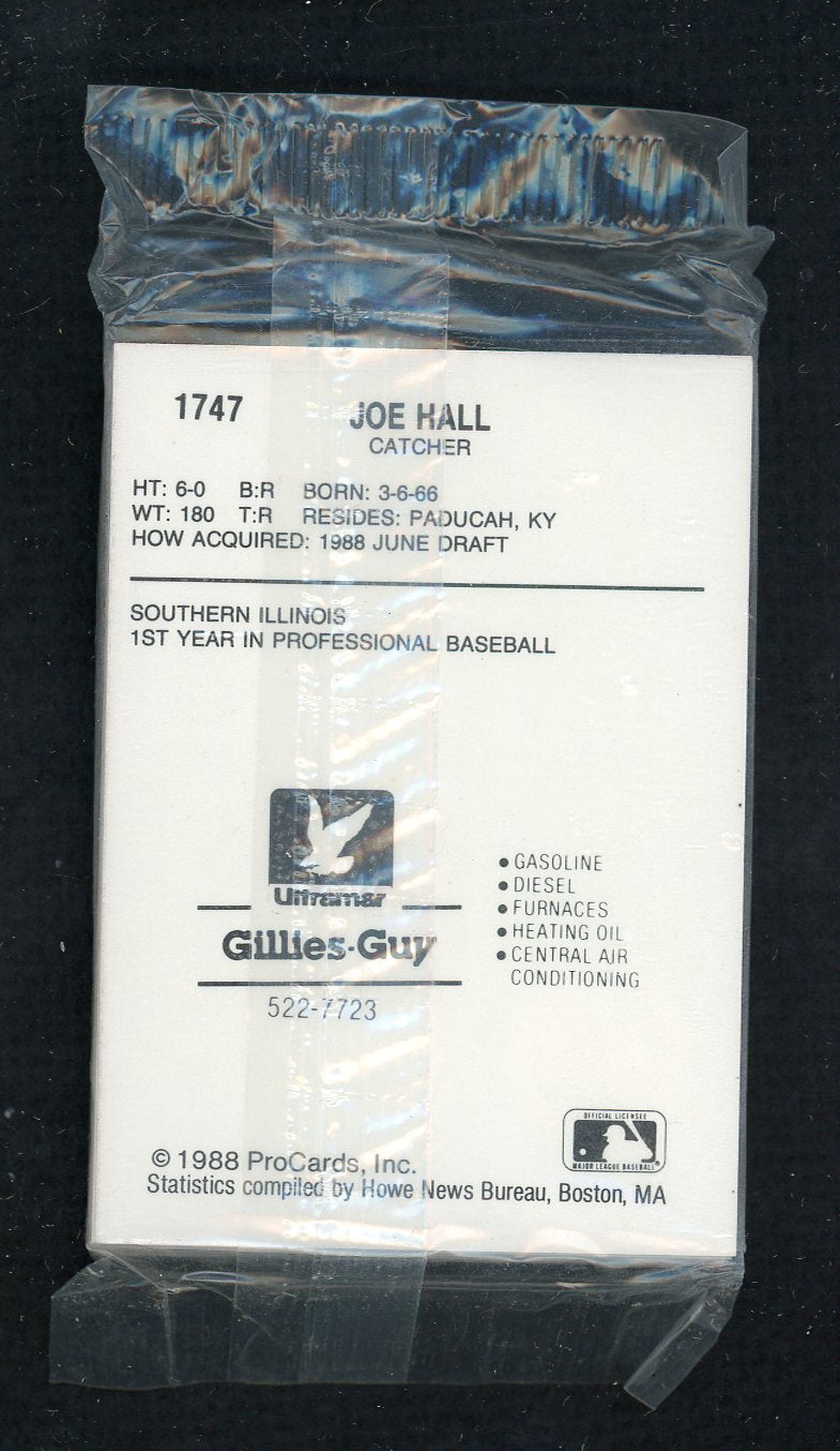 1988 Pro Card Hamilton Redbirds Complete Set Luis Melendez 543921