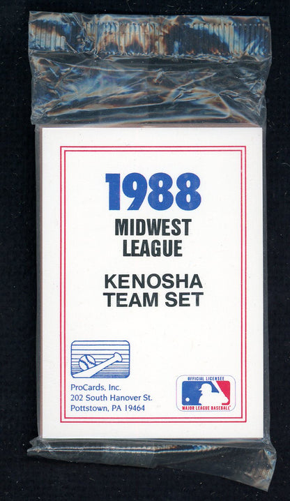 1988 Pro Card Kenosha Twins Complete Set Willie Banks 543929