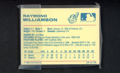 1988 Star Kinston Indians Purple Complete Set Albert Belle 543930