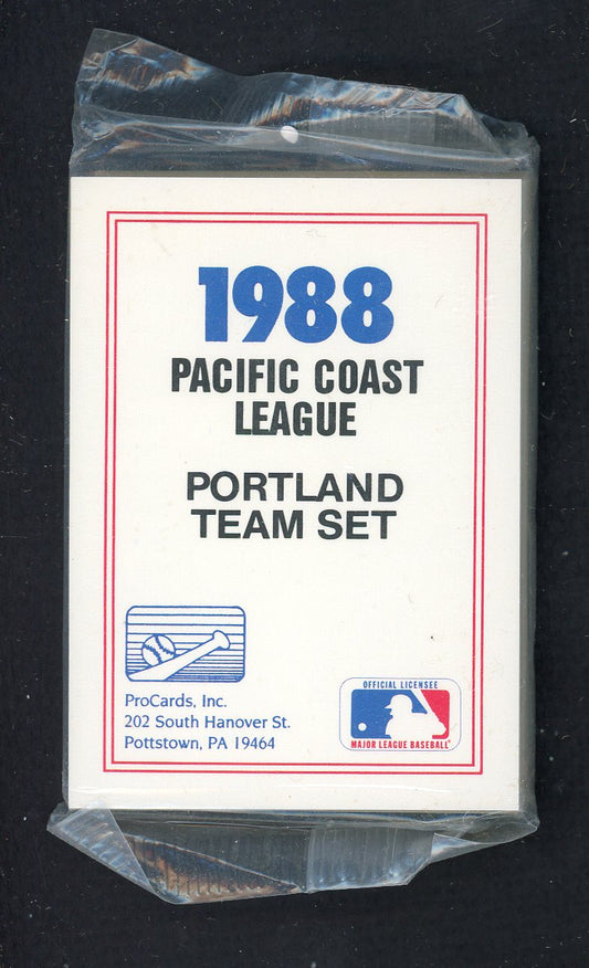 1988 Pro Card Portland Beavers Complete Set Mark Portugal 543950
