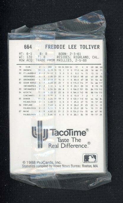 1988 Pro Card Portland Beavers Complete Set Mark Portugal 543950
