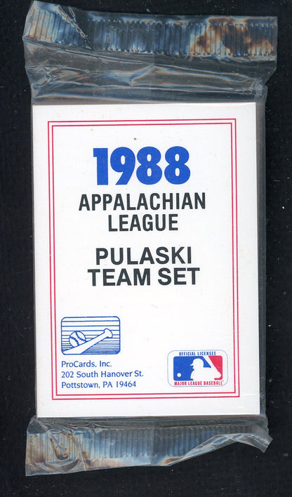 1988 Pro Card Pulaski Braves Complete Set Smoky Burgess 543952