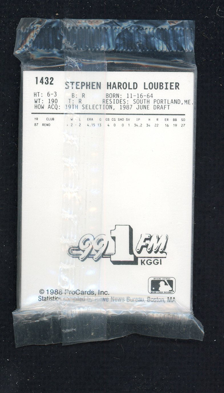 1988 Pro Card Riverside Red Wave Complete Set Ricky Bones 543955