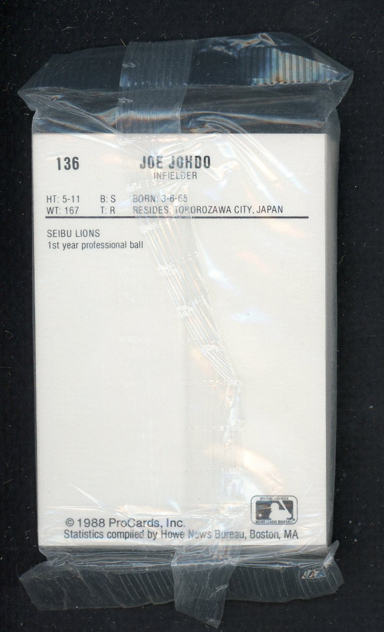 1988 Pro Card San Jose Giants Complete Set Gil Heredia 543958