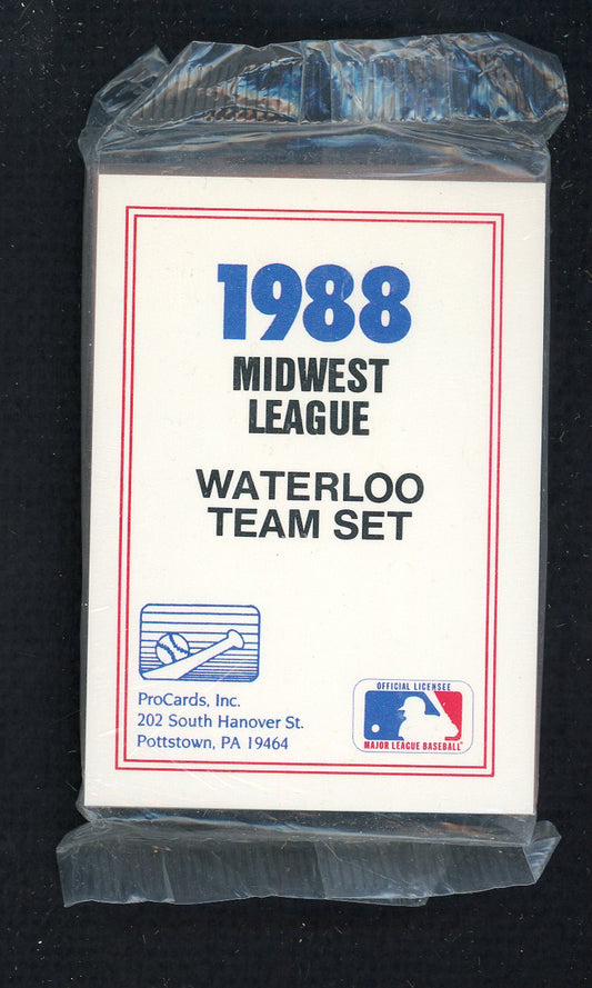 1988 Pro Card Waterloo Indians Complete Set Rudy Seanez 543981