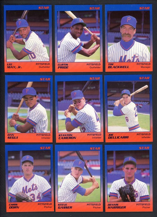 1989 Star Pittsfield Mets Complete Set Curtis Pride 544058