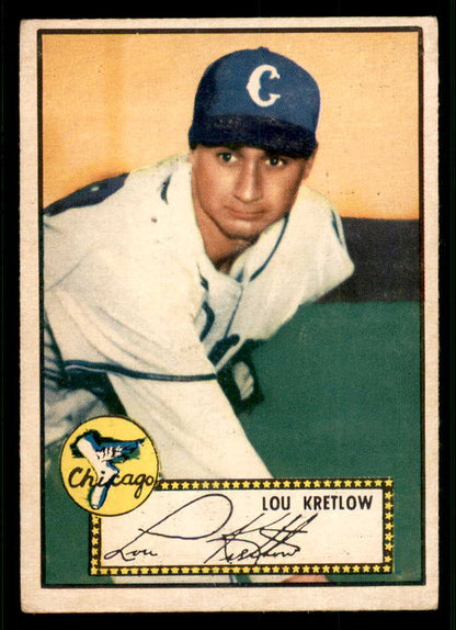 1952 Topps Baseball #042 Lou Kretlow White Sox VG-EX Red 544131