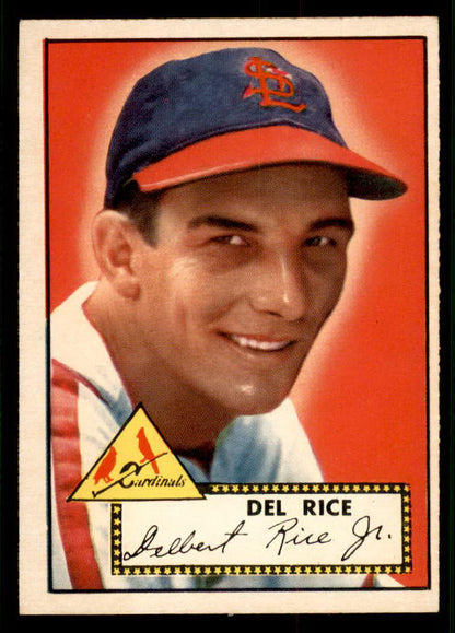 1952 Topps Baseball #100 Del Rice Cardinals EX-MT 544175