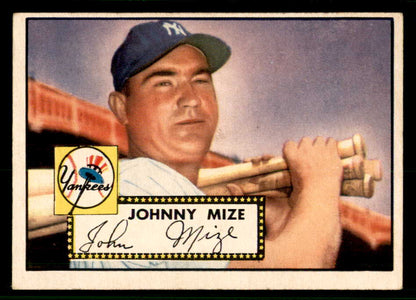 1952 Topps Baseball #129 Johnny Mize Yankees EX 544204