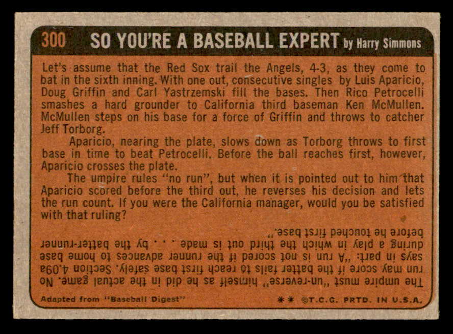 1972 Topps Baseball #300 Hank Aaron IA Braves EX 544652