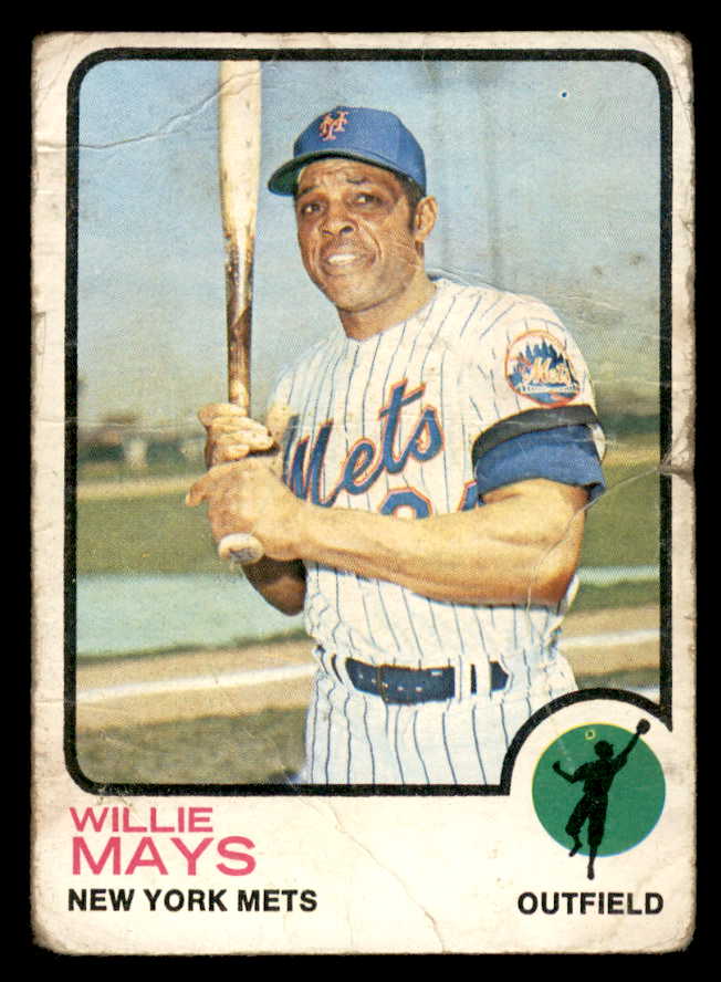1973 Topps Baseball #305 Willie Mays Mets Poor 544676