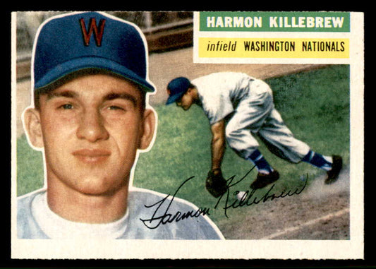 1956 Topps Baseball #164 Harmon Killebrew Senators EX Gray 544680