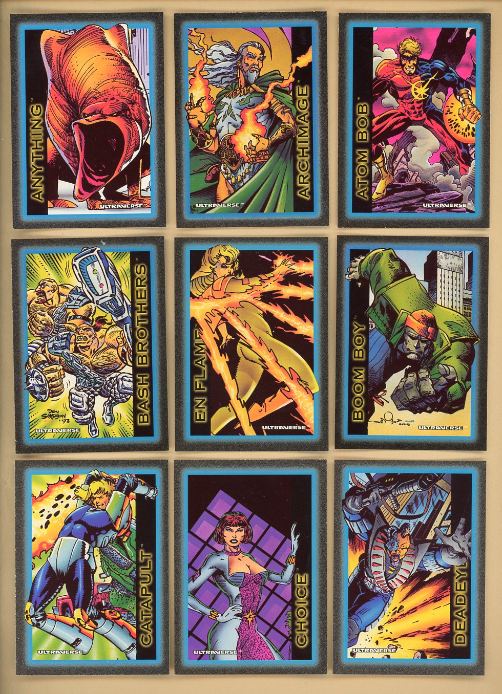 1993 Skybox Ultraverse Complete Set 544961