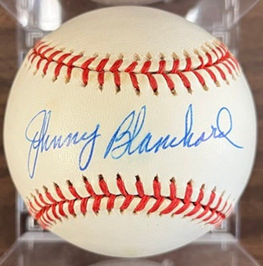 Johnny Blanchard Autographed Signed Baseball PSA/DNA Auth 545000
