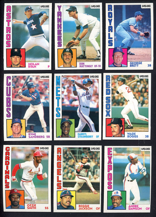 1984 O Pee Chee Baseball Complete Set EX-MT Mattingly Ryan 545273