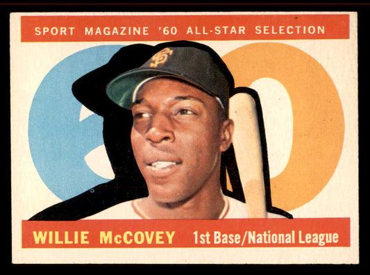 1960 Topps Baseball #554 Willie McCovey A.S. Giants EX-MT 545520