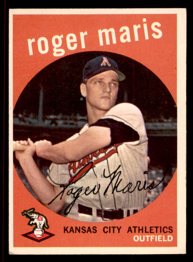 1959 Topps Baseball #202 Roger Maris A's EX-MT 545630