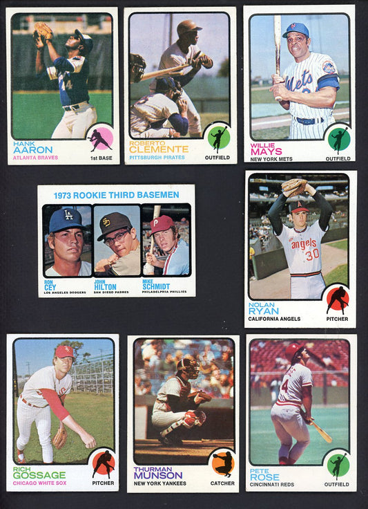 1973 Topps Baseball Complete Set EX-MT Schmidt Clemente Mays 545972
