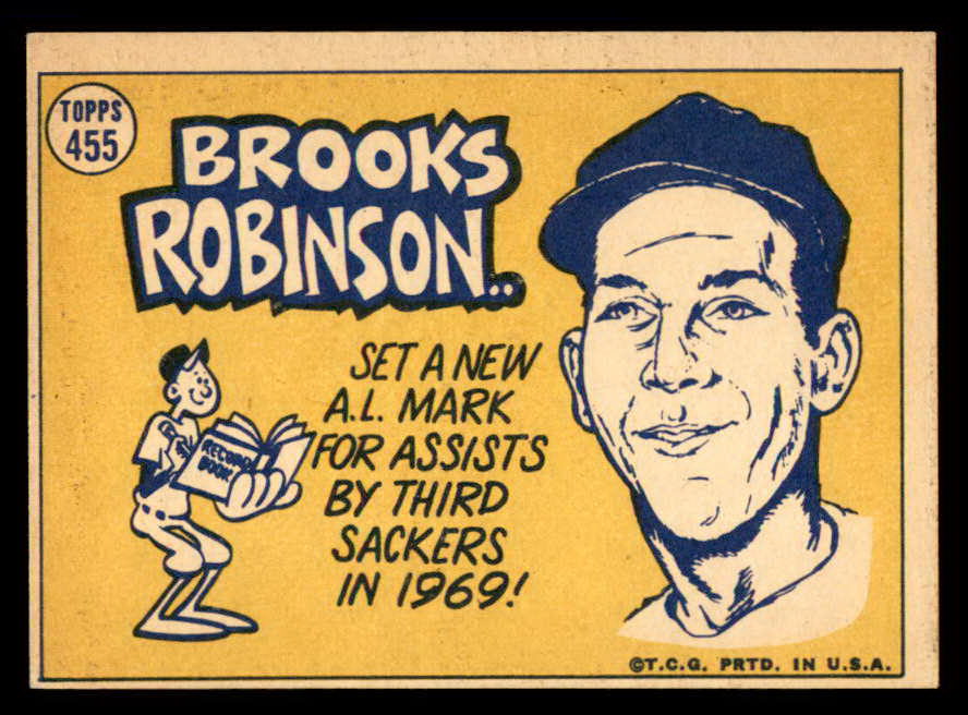 1970 Topps Baseball #455 Brooks Robinson A.S. Orioles EX-MT 546022