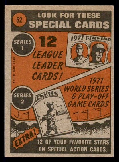 1972 Topps Baseball #052 Harmon Killebrew IA Twins EX 546066