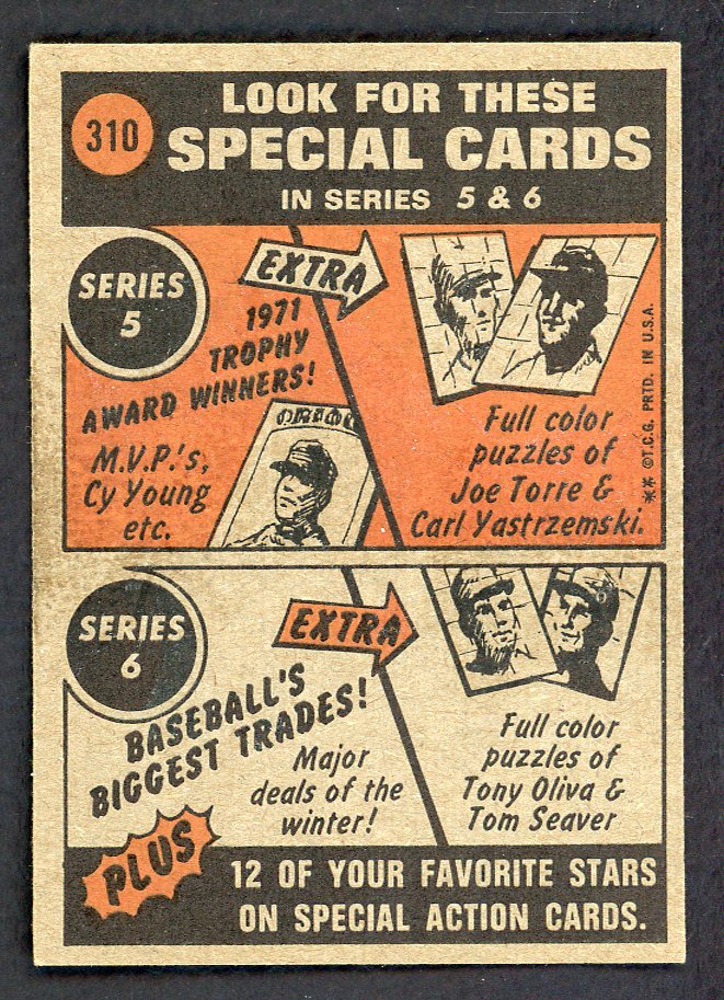 1972 Topps Baseball #310 Roberto Clemente IA Pirates EX 546071