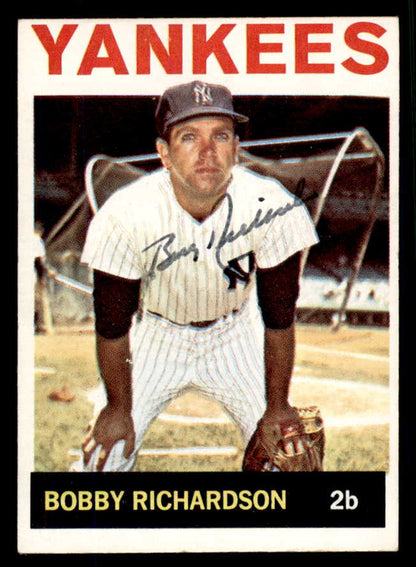 1964 Topps #190 Bobby Richardson Yankees Signed Autographed