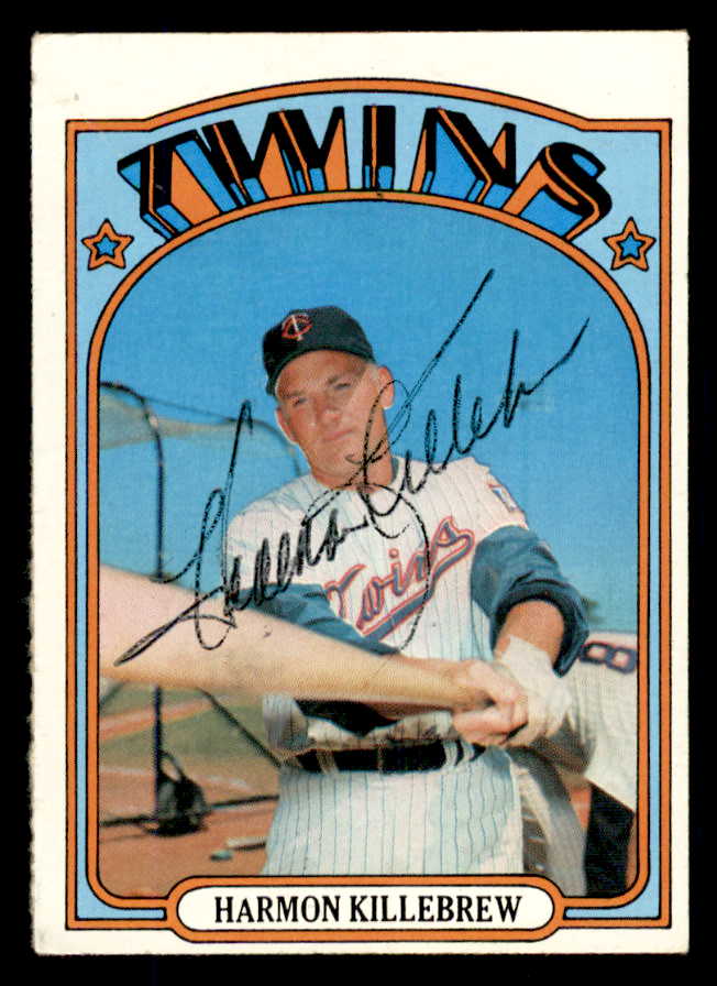 1972 Topps #051 Harmon Killebrew Twins Signed Autographed