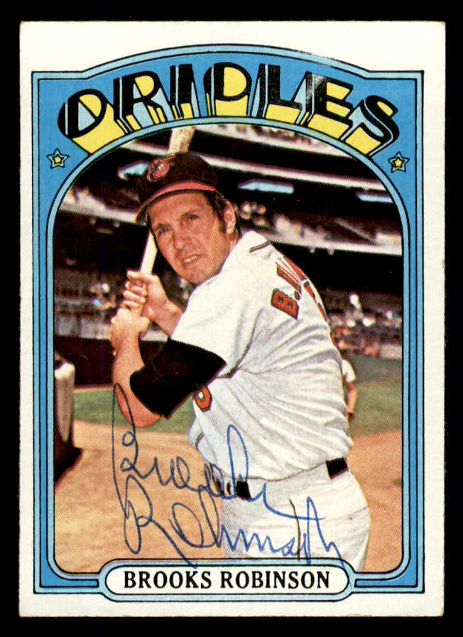 1972 Topps #550 Brooks Robinson Orioles Signed Autographed