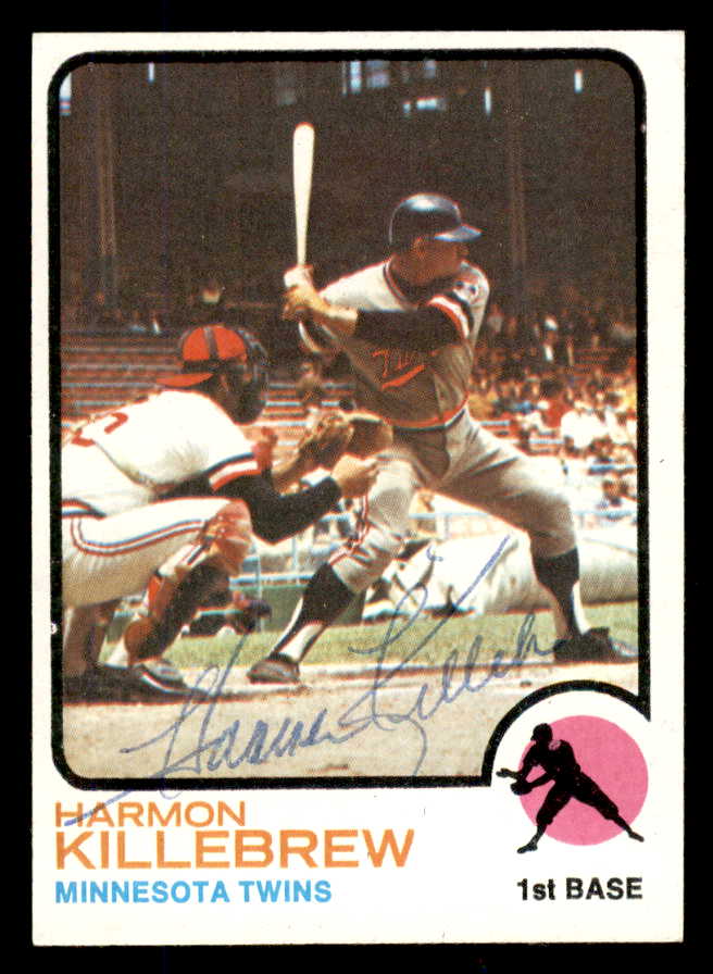 1973 Topps #170 Harmon Killebrew Twins Signed Autographed