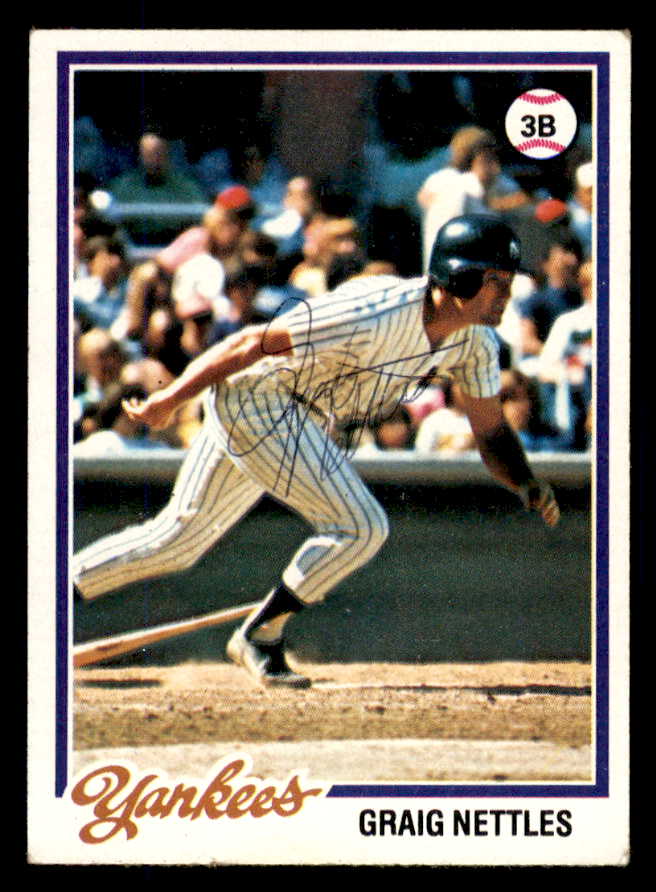 1978 Topps #250 Graig Nettles Yankees Signed Autographed