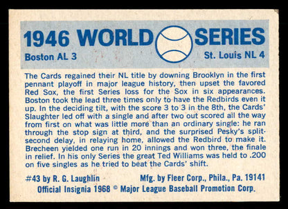 1970 Fleer #043 Enos Slaughter Cardinals Signed Autographed