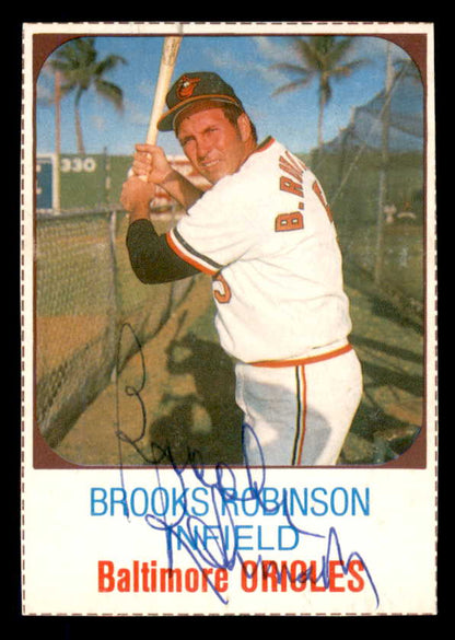1975 Hostess #144 Brooks Robinson Orioles Signed Autographed
