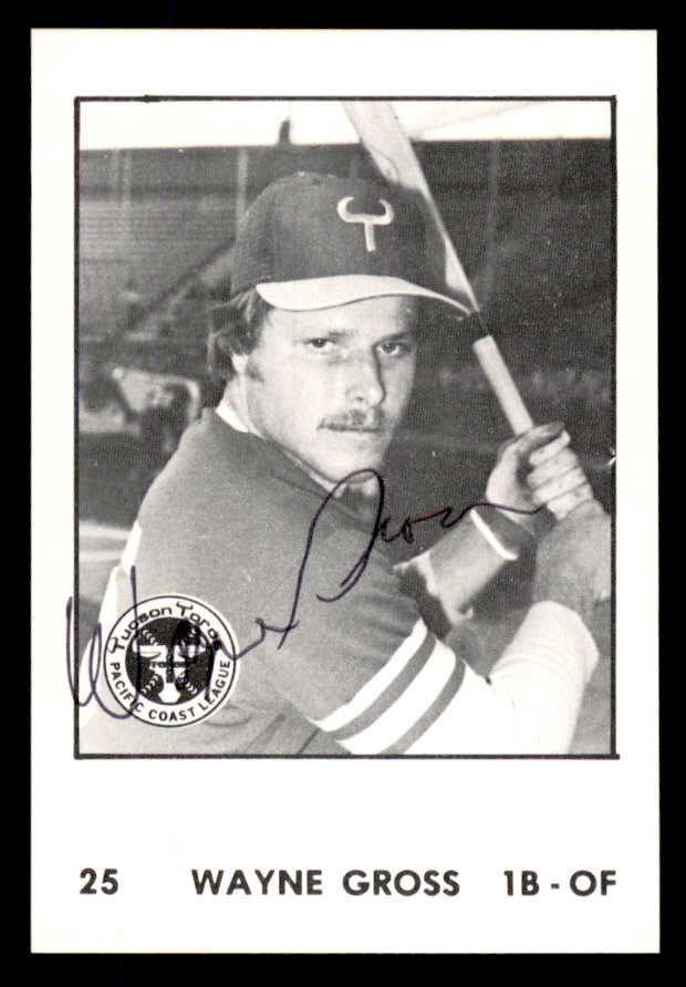 1976 Cramer #025 Wayne Gross Tucson Signed Autographed