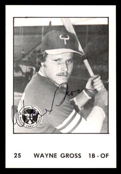 1976 Cramer #025 Wayne Gross Tucson Signed Autographed