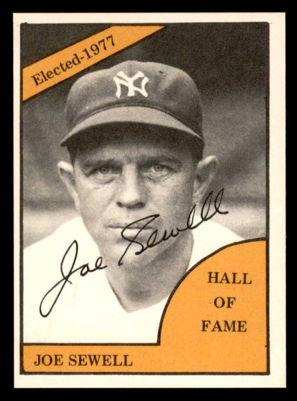 1977 TCMA Joe Sewell Yankees Signed Autographed