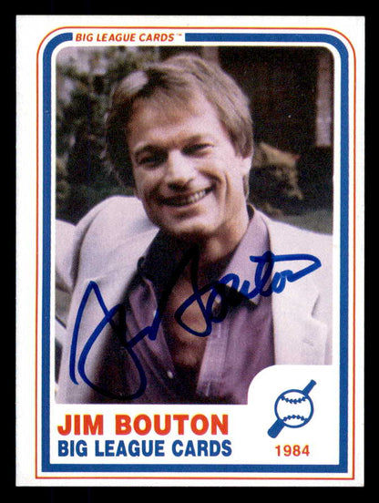 1984 Big League Cards Jim Bouton Signed Autographed