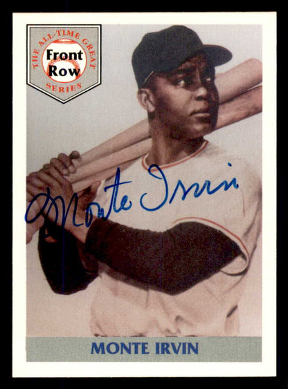 1992 Front Row #001 Monte Irvin Giants Signed Autographed