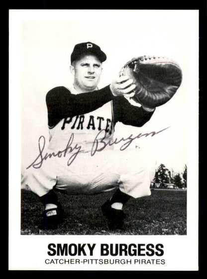 1977 TCMA #006 Smoky Burgess Pirates Signed Autographed