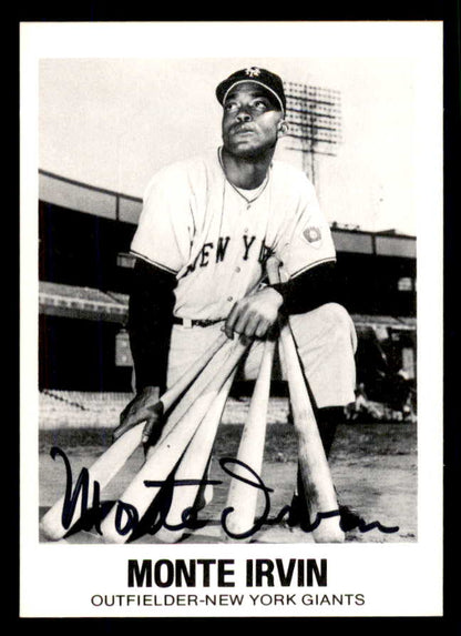 1977 TCMA #026 Monte Irvin Giants Signed Autographed