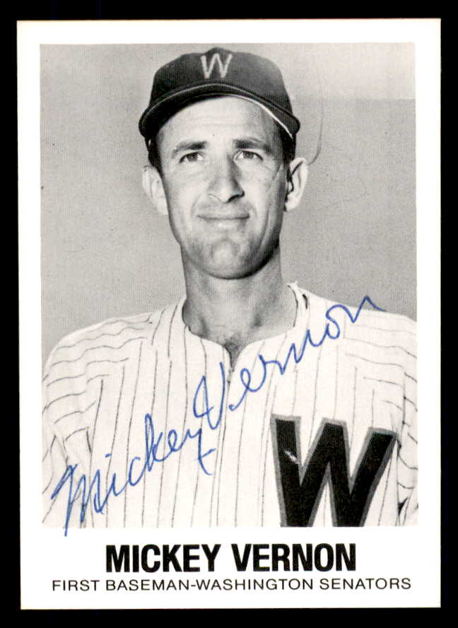 1977 TCMA #045 Mickey Vernon Senators Signed Autographed