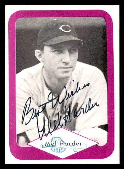 1975 Great Plains Greats #027 Mel Harder Signed Autographed