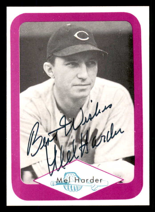 1975 Great Plains Greats #027 Mel Harder Signed Autographed