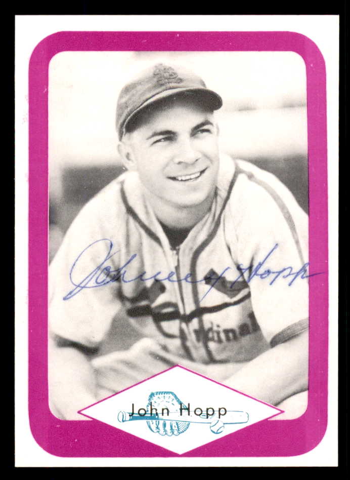 1975 Great Plains Greats #026 Johnny Hopp Signed Autographed