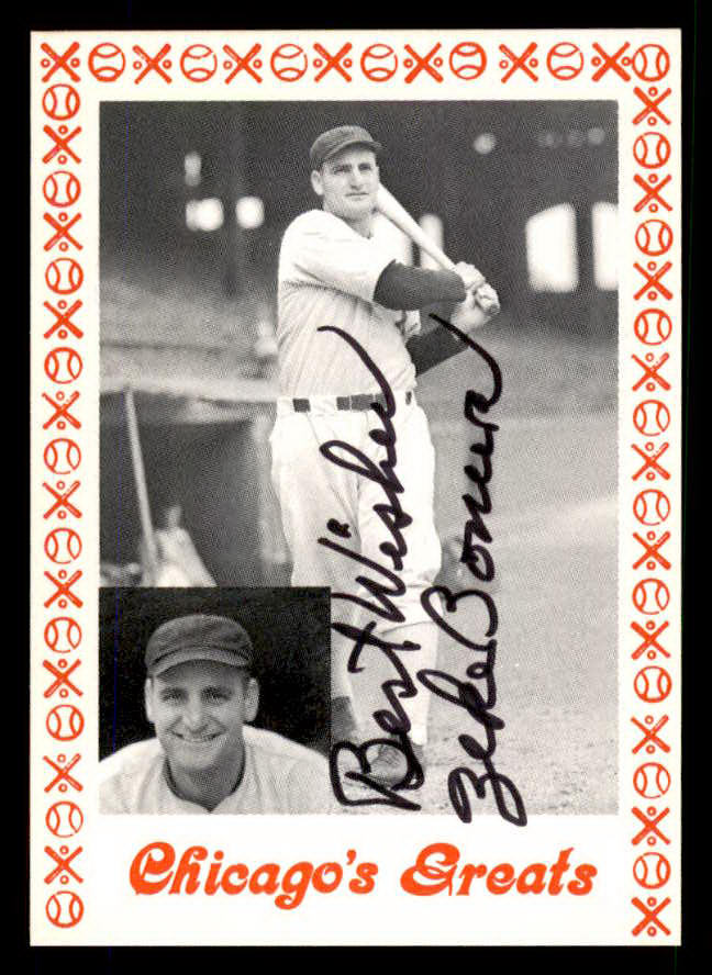 1976 Chicago Greats Zeke Bonura White Sox Signed Autographed
