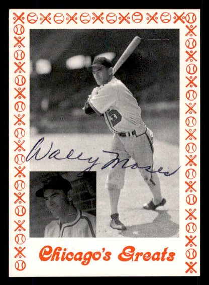 1976 Chicago Greats Wally Moses White Sox Signed Autographed