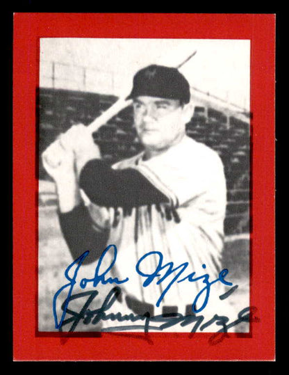 1977 Shakey's #00B Johnny Mize Giants Signed Autographed