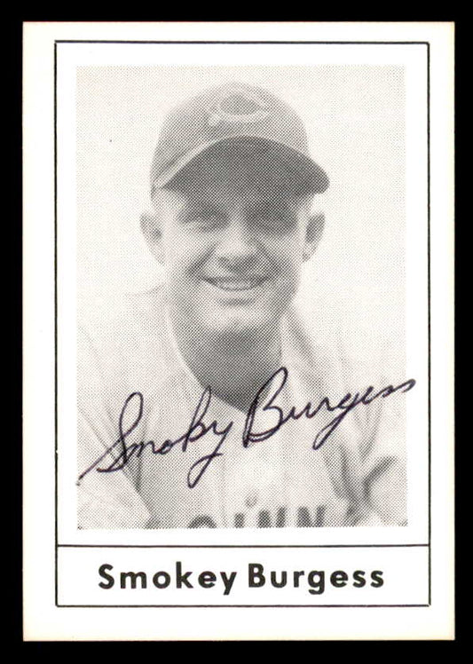 1978 Grand Slam #106 Smoky Burgess Reds Signed Autographed