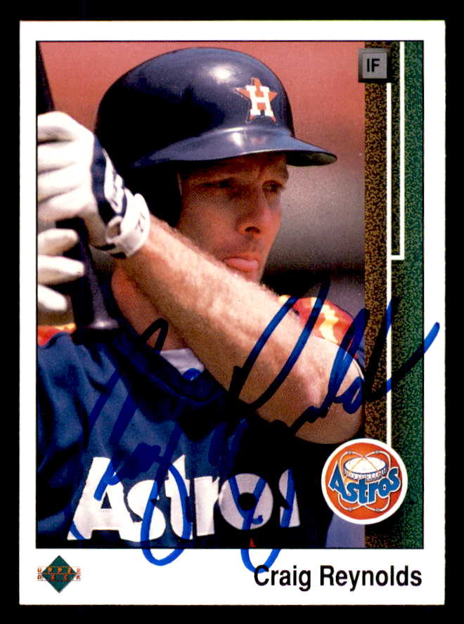 1989 Upper Deck #284 Craig Reynolds Astros Signed Autographed