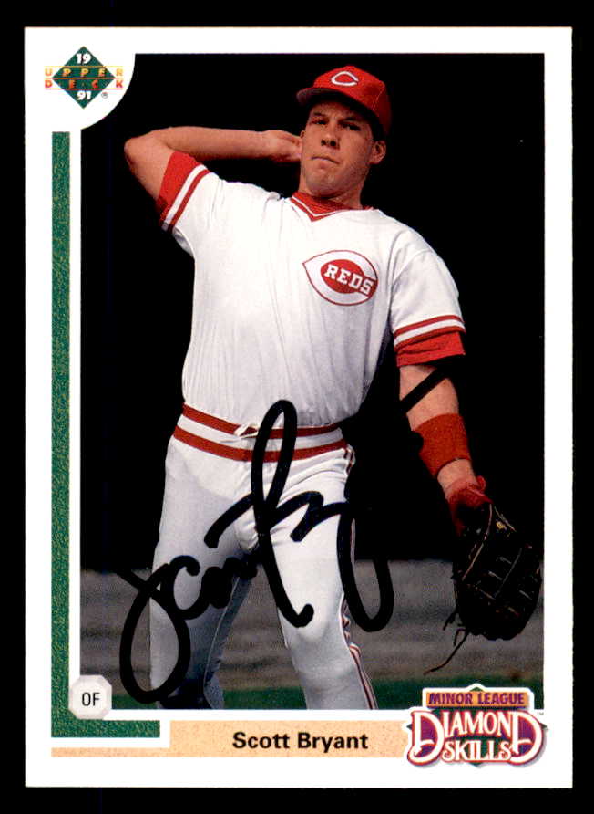 1991 Upper Deck #005F Scott Bryant Reds Signed Autographed